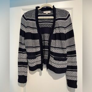 Loft Open Front Navy Sweater